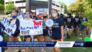 Des Moines students 'march for fairness' after state stops after school activities