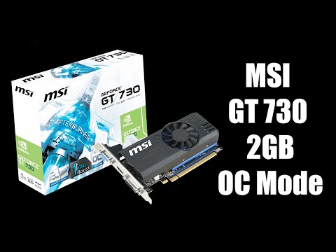 Обзор,распаковка и тест видеокарты MSI GT 730 2GB(OC Mode)