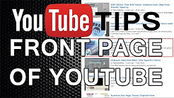 YouTube Tips: Get On The Front Page Of YouTube