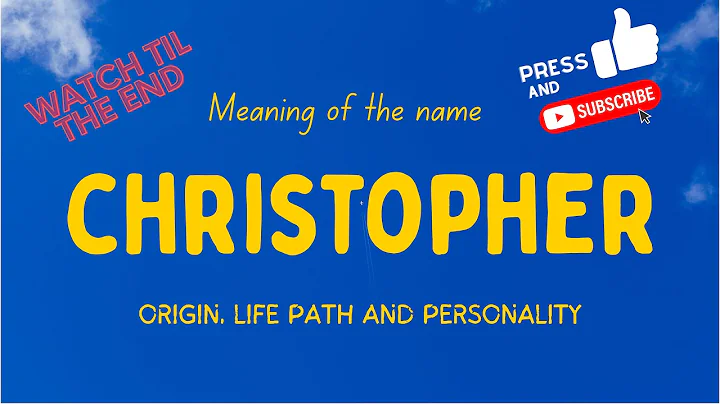Meaning of the name Christopher. Origin, life path...
