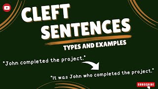 Cleft sentences in English grammar | It cleft and Wh cleft sentences | Advanced English grammar