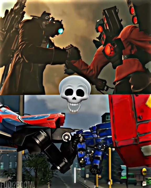 Optimus prime x Titan Cameraman skull edit #skibiditoilet #edit #titancameraman