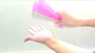 応援グッズ　18359　メガホン　プラ製　V型