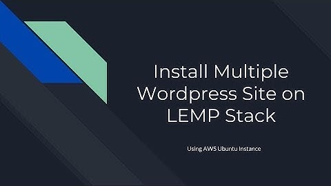 Install Multiple Wordpress Website on AWS Server
