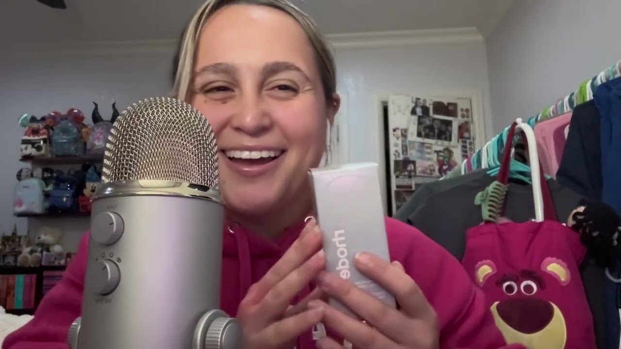 First ASMR video using a blue yeti mic🎙️ | Birthday haul !