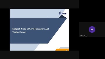 Caveat Part 1 by Mr. Rahul Arora