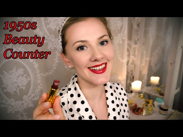 💄 1950s Beauty Counter Roleplay 💋 Makeup Consultation + Magazine Flip ASMR