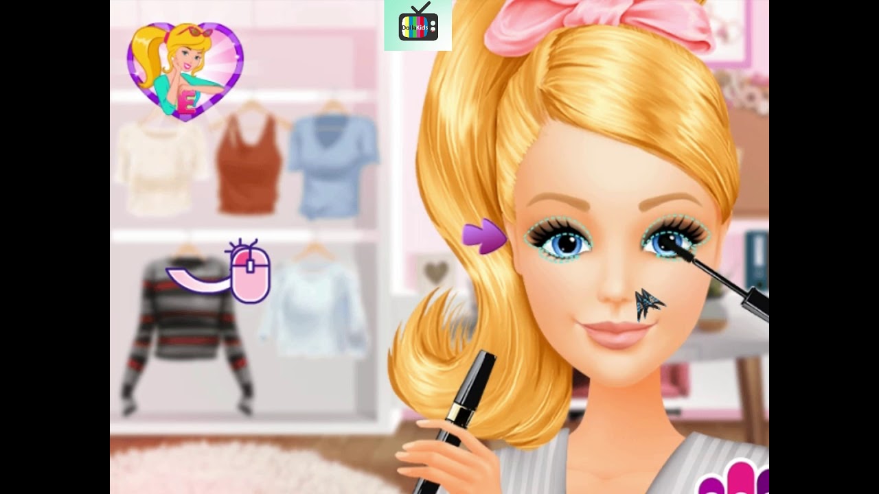 New Video For Kids Make Up Dress Up Face Hair Style