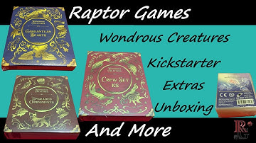 Unboxing Wondrous Creatures Kickstarter Extras