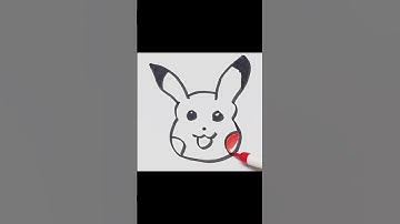 How to draw pikachu #drawing #drawing4kids #drawingtutorials #shortsfeed #shortvideo #shorts #short