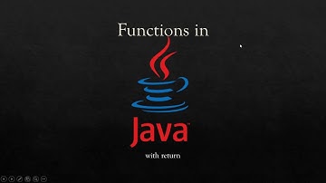 lecture 19 Functions in java with return statement. ICSE (class 9 and 10)