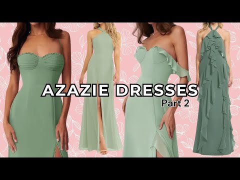Azazie Dress Haul | Affordable Bridesmaid Dresses Part 2 - YouTube