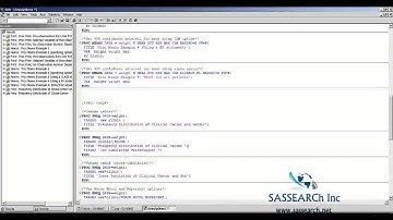 SAS Base Programming   Lesson 7   Descriptive Statistics in SAS