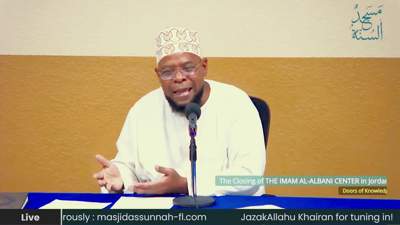 The Closing of THE IMAM AL-ALBANI CENTER in Jordan