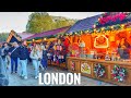 London Christmas Market tour 🎄 Central London Christmas Shopping Streets 🎄 London at Christmas [4K]