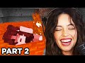 Valkyrae Plays Minecraft Shared Health w/ Ludwig, Fuslie, Squeex (Part 2)