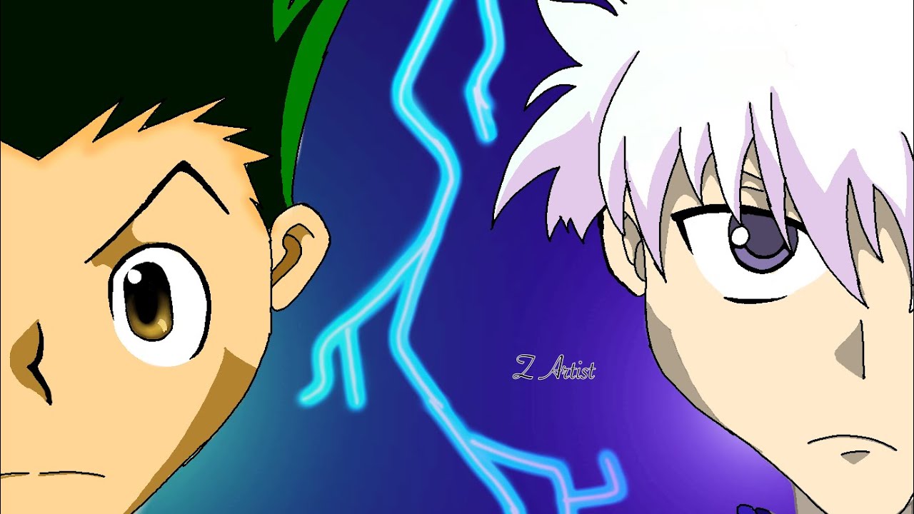 Gon and killua art | Hunter x Hunter | time lapse - YouTube