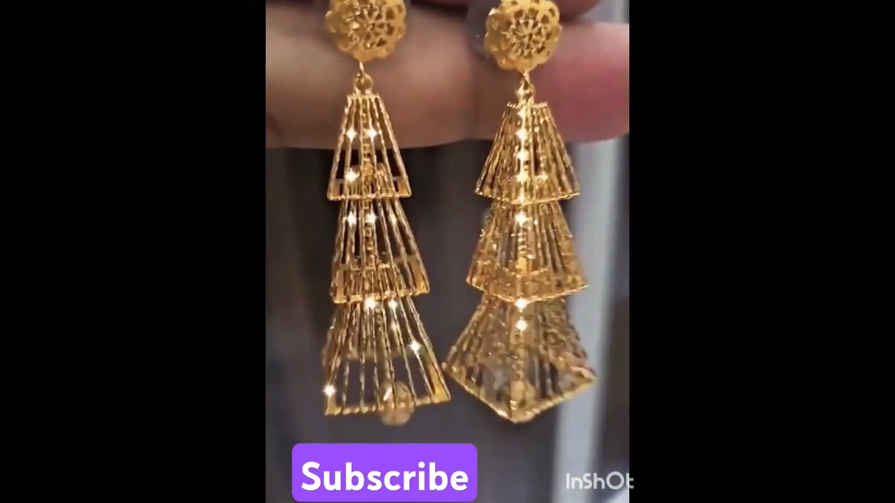 Trendy diamond earrings
