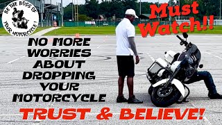 Practice This Exercise To Avoid Dropping Your Motorcycle At Slow Speeds  This Is A MUST WATCH!!!