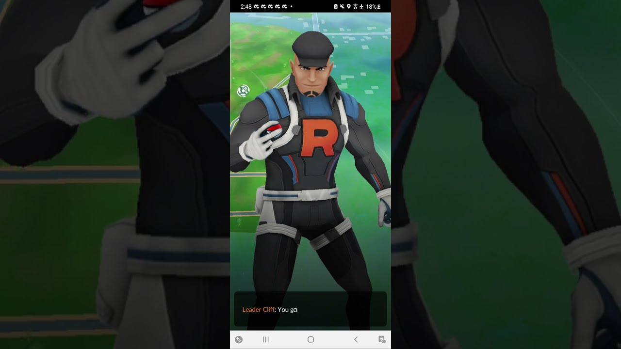 Beating  cliff using 3 swamperts. Pokemon go