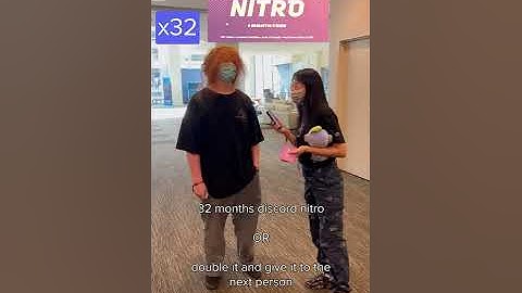 free nitro or double it for the next person? #paxwest #discord #shorts