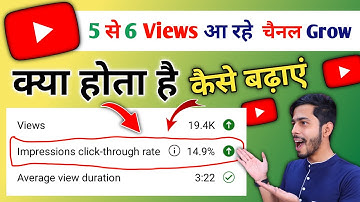Impressions click through rate kya hota hai | how to increase impression click through rate, Youtube