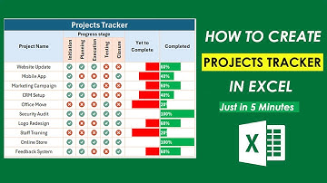 How to Create Projects Tracker in Excel | Projects Tracker Template