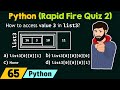 Python Programming - Rapid Fire Quiz 2