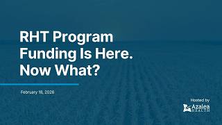 Celebrity Webinar  RHT Program Funding Is Here  Now What Profile