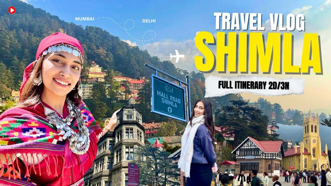 Видеоблог о путешествиях по Шимле | Маршрут на 3 ночи/2 дня, бюджет, места для посещения и полный...