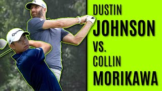 GOLF: Dustin Johnson Vs. Colin Morikawa | Slow Motion Swing Analysis