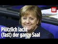 Merkel kontert Frage von AfD-Politiker mit Humor