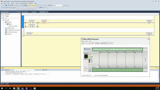 Basic Ladder Diagram Program with the Micro850 Simulator