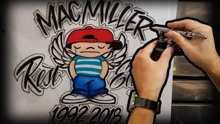 Mac Miller Airbrush Shirt. by Jeff Copeland 10,893 views 5 years ago 8 minutes