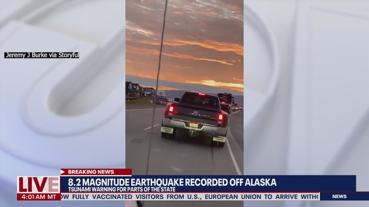 Tsunami warning lifted after earthquake off Alaska coast