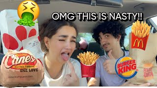 TESTING WHICH FRENCH FRY'S ARE THE BESTT! (WITH LITTLE BROTHER)