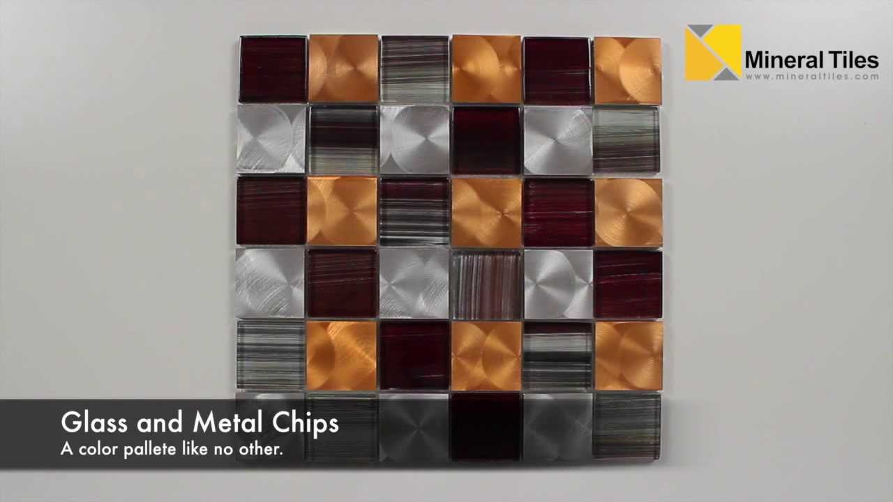 Aluminum Glass Tile Copper Blend 2x2 - 200KER1825 - YouTube - Aluminum Glass Tile Copper Blend 2x2 - 200KER1825 - YouTube