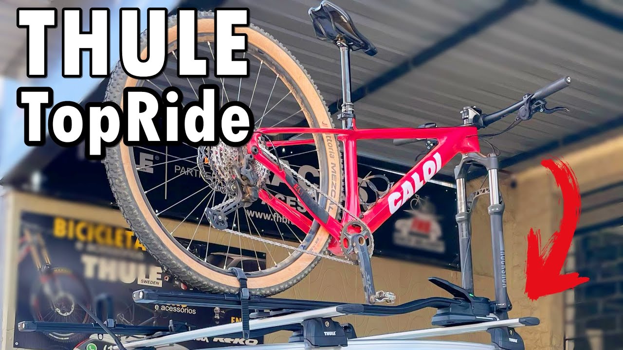 Thule TopRide 568: Transbike Fixado no Teto! Instalado em um H-RV