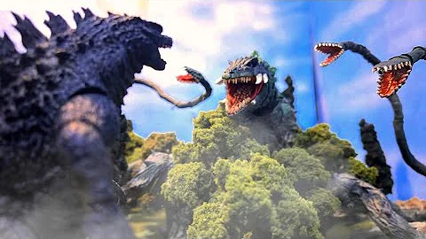 GODZILLA VS BIOLLANTE (Epic stop motion animation fight)