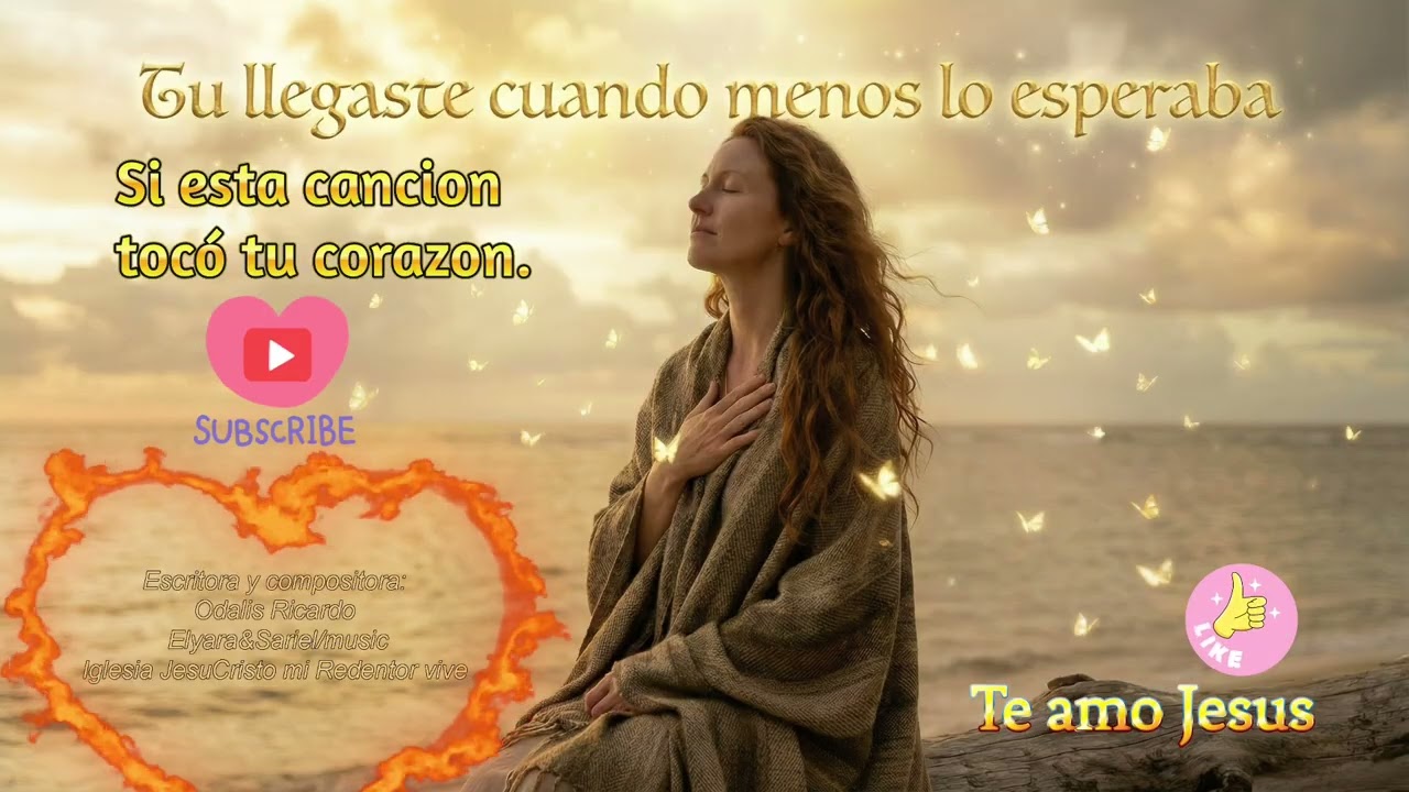 Tu llegaste Jesus cuando menos lo esperaba