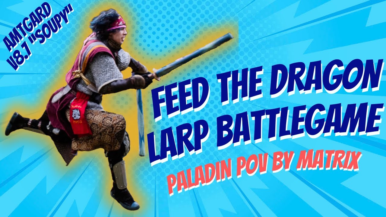 Amtgard LARP - Paladin Gameplay by Matrix - Feed the Dragon Battlegame - NL Winter Midreign 2025