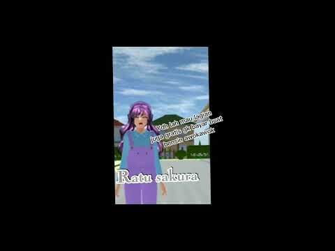 niat nya mau jalan jalan malah jatuh sss (sakura school simulator) @Ratu sakura
