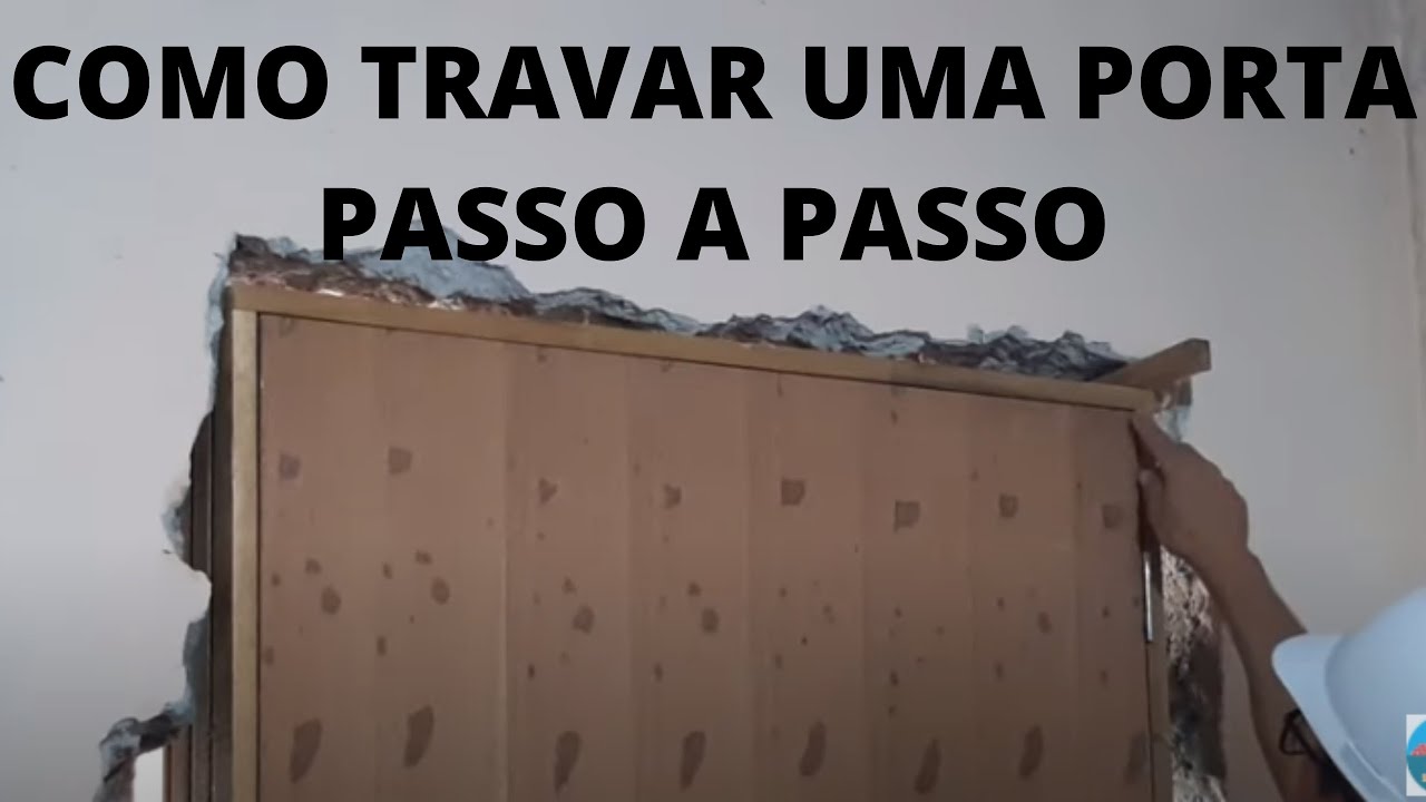 COMO INSTALAR PORTA DE MADEIRA PASSO A PASSO - YouTube