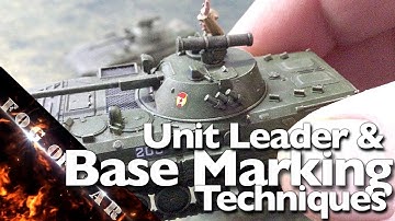 Tutorial | Unit Leader and Base Marking Techniques | Flames of War - Team Yankee