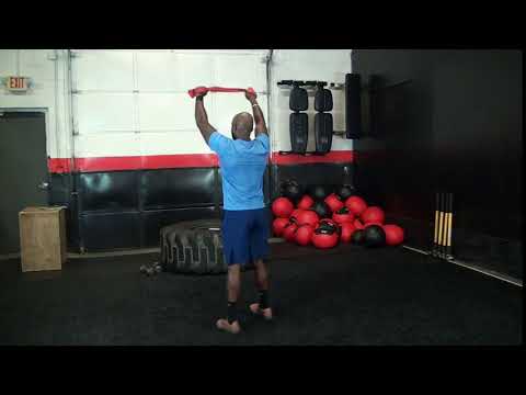 Resistance band high to low pull apart