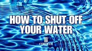 How to Shut Off Your Water