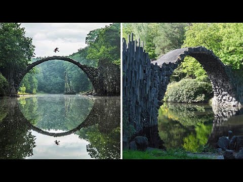 Video: Ponte Del Diavolo Rakotzbrücke - Visualizzazione Alternativa