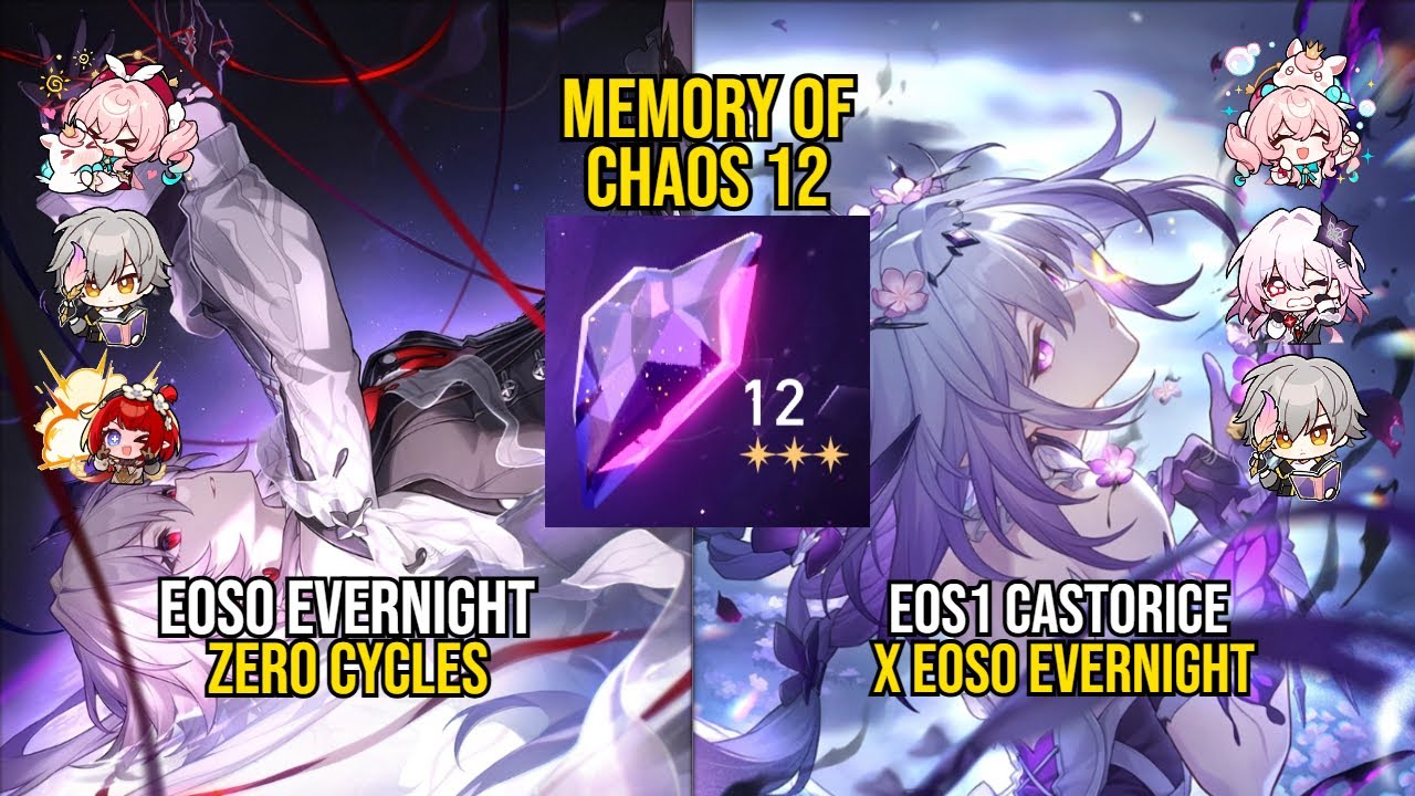 E0S0 Evernight Zero Cycle & E0S1 Castorice x E0 Evernight |Memory Of Chaos 12| Honkai Star Rail 3.6