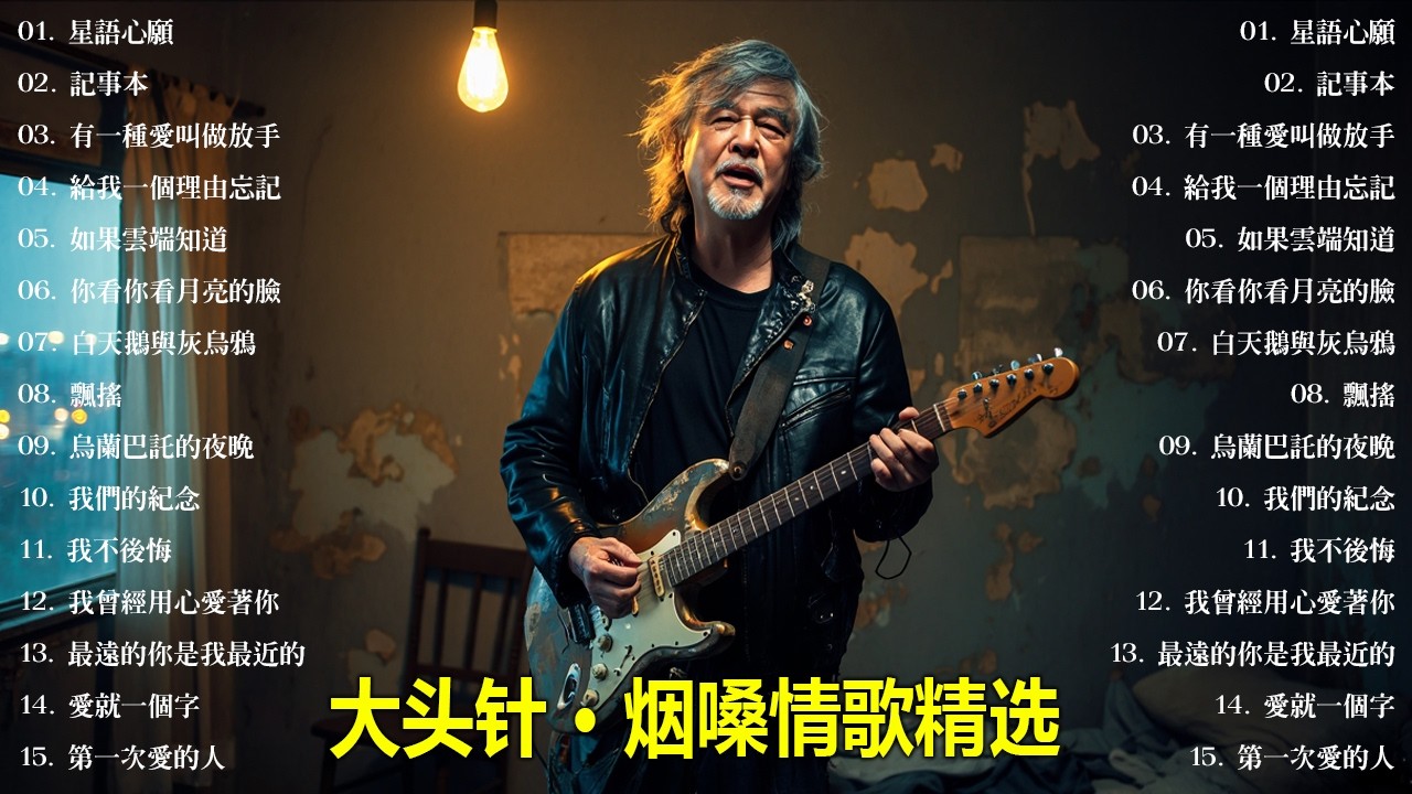 大頭針vol.27【大头针 · 烟嗓情歌精选】 💔 那些年听哭过的歌｜烟嗓情歌精选翻唱🔥#星語心願#記事本#有一種愛叫做放手#給我一個理由忘記#如果雲端知道#你看你看月亮的臉#白天鵝與灰烏鴉