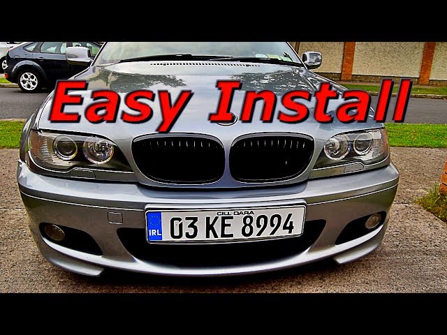 BMW E46 Front Grill Removal and Install 
